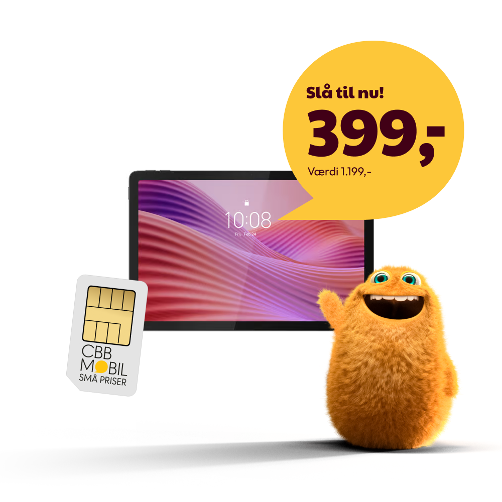 tablet tilbud cbb gennemsigtig gul